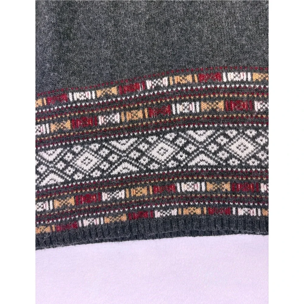 Sherpa Adventure Bharati Womens Fair Isle Knit Sweater Dress M Merino Wool Blend